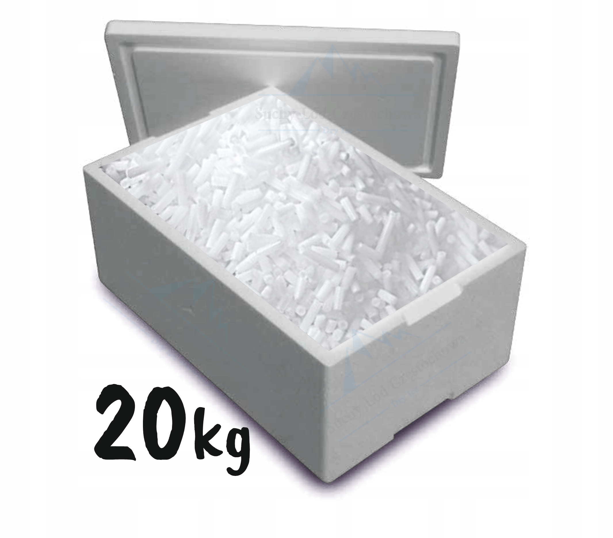 Suchý ľad 16mm ťažký dym 20kg